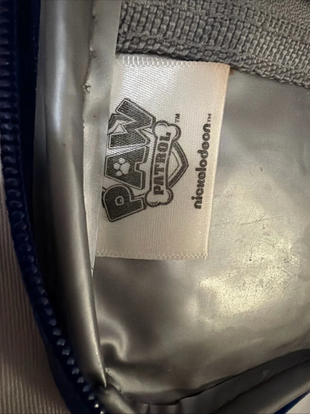 Pottery Barn Kids Navy Blue and Brown Paw Patrol Chase Lunch Bag